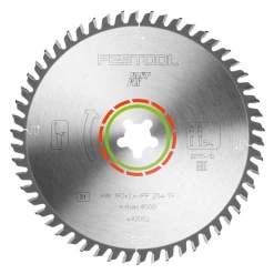 Festool ø 190 Mm Lame Scie Circulaire Sols Laminés Et Minéraux 190x2,6 Ø 190mm 54 Dents
