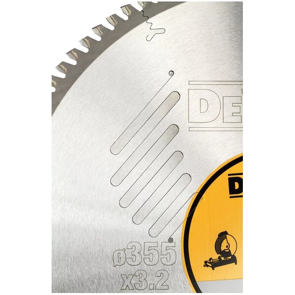 Lame De Scie Circulaire Métal ø 315 Mm Et Plus Lame De Scie Circulaire Stationnaire 355x25.4mm 100 Dents TCG/aluminium - Dewalt 8 Lame De Scie Circulaire Métal ø 315 Mm Et Plus Lame De Scie Circulaire Stationnaire 355x25.4mm 100 Dents TCG/aluminium - Dewalt – Image 6