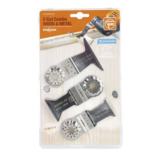 Fein Lame Pour Outils Multifonction Lame Scie Plongeante E-Cut Starlock Bois Métal Outil Multifonctions X3 4 Fein Lame Pour Outils Multifonction Lame Scie Plongeante E-Cut Starlock Bois Métal Outil Multifonctions X3 – Image 2