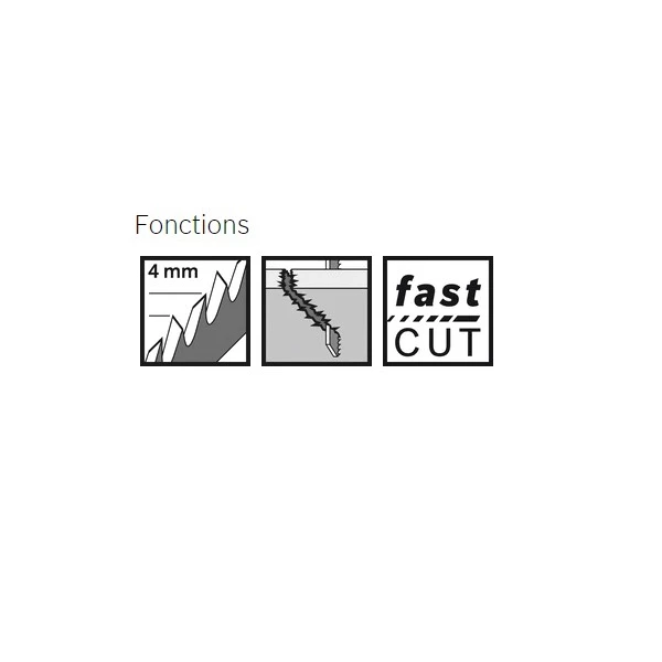 Lame De Scie Sauteuse Pour L'inox Ou L'aluminium Lame De Scie Sauteuse Bosch Bois T 344 D 152 Mm HCS 5 5 Lame De Scie Sauteuse Pour L'inox Ou L'aluminium Lame De Scie Sauteuse Bosch Bois T 344 D 152 Mm HCS 5 – Image 3