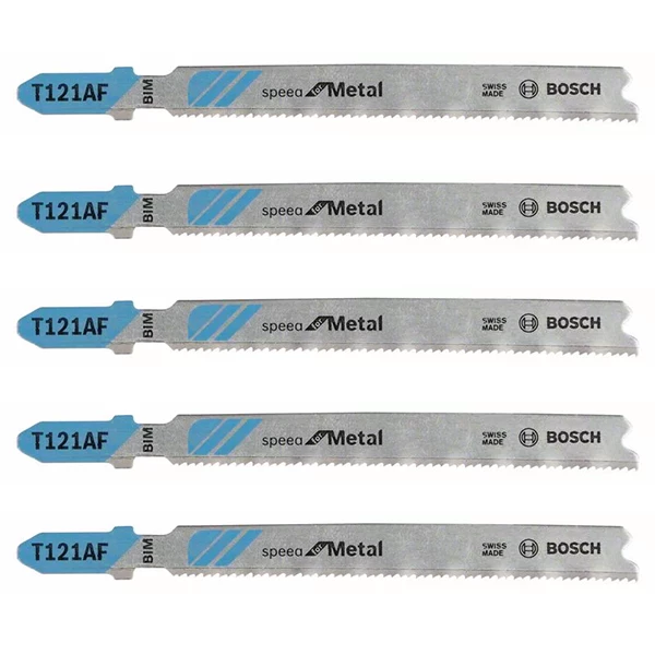 Lame De Scie Sauteuse Pour Le Métal Lame Scie Sauteuse Bosch T 121 AF Speed For Metal Jeu De 5 Lames 3 Lame De Scie Sauteuse Pour Le Métal Lame Scie Sauteuse Bosch T 121 AF Speed For Metal Jeu De 5 Lames