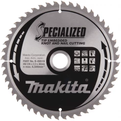 Lame De Scie Circulaire Bois ø 235 Mm Lame Scie Circulaire Bois/clous Specialized Makita 235 X 30 Mm 48 Dents