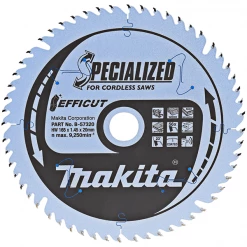 Lame De Scie Circulaire Bois ø 165 Mm Lame Scie Circulaire Bois Efficut Makita 165 X 20 Mm 56 Dents -Outil de coupe Soldes Boutique lame specialized efficut b 57320