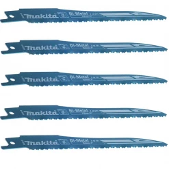 Lame De Scie Sabre Pour Le Métal Lame De Scie Recipro S-Express Bi-Métal 7-18 Dents Lot De 5 Pièces : Makita B-05038