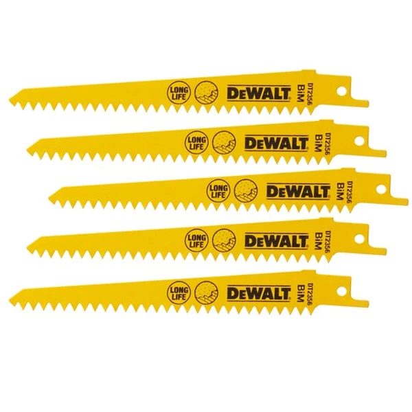 Lame De Scie Sabre Pour Le Métal Lame De Scie Sabre Pour Plâtre Dewalt DT2356-QZ 152 Mm - Lot De 5 3 Lame De Scie Sabre Pour Le Métal Lame De Scie Sabre Pour Plâtre Dewalt DT2356-QZ 152 Mm - Lot De 5