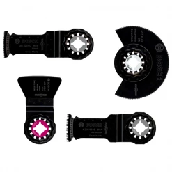 Outil de coupe Soldes Boutique 22 Accessoires Pour Outils Oscillants Multifonction 4 Lames Bosch Starlock Menuiserie Travaux Du Sol Outil Multifonction