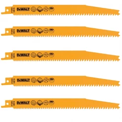 Lame De Scie Sabre Pour Le Bois Lame Scie Sabre Bois Plastique Dewalt D2402-QZ Progressor 203 Mm