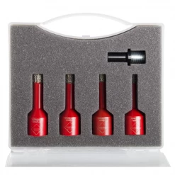 Couronnes Diamant Et Trépan Diamant 4 Trépans Ø 6, 8, 10, 12 Mm Et Adaptateur - Mini Drygres Rubi 9 Couronnes Diamant Et Trépan Diamant 4 Trépans Ø 6, 8, 10, 12 Mm Et Adaptateur - Mini Drygres Rubi -Outil de coupe Soldes Boutique rubi forets