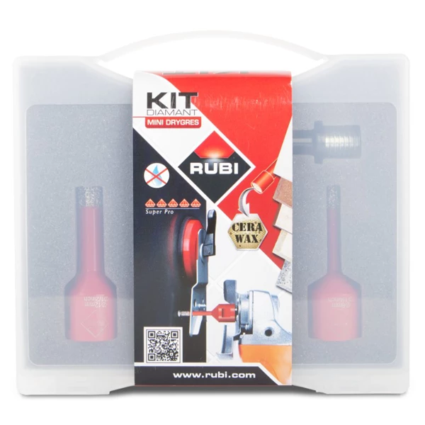 Couronnes Diamant Et Trépan Diamant 4 Trépans Ø 6, 8, 10, 12 Mm Et Adaptateur - Mini Drygres Rubi 7 Couronnes Diamant Et Trépan Diamant 4 Trépans Ø 6, 8, 10, 12 Mm Et Adaptateur - Mini Drygres Rubi – Image 5