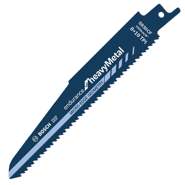 Lame De Scie Sauteuse Pour L'inox Ou L'aluminium Lame Scie Sabre Métal Bosch S930CF Endurance Metal 150x22x1,6mm Lotx5 8 Lame De Scie Sauteuse Pour L'inox Ou L'aluminium Lame Scie Sabre Métal Bosch S930CF Endurance Metal 150x22x1,6mm Lotx5 – Image 6