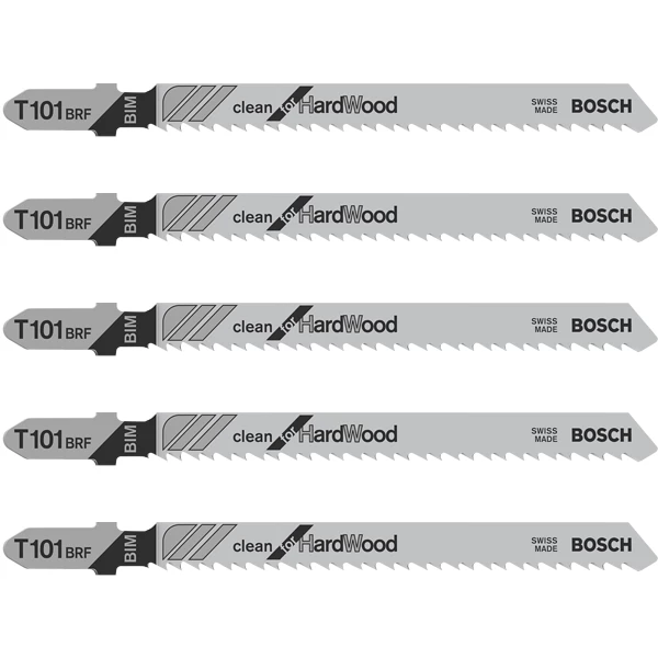 Lame De Scie Sauteuse Pour Le Bois Bosch Jeu De 5 Lames De Scie Sauteuse Bois Dur T 101 BRF : 2608634235 4 Lame De Scie Sauteuse Pour Le Bois Bosch Jeu De 5 Lames De Scie Sauteuse Bois Dur T 101 BRF : 2608634235 – Image 2