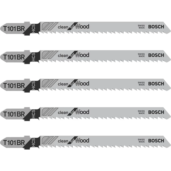 Lame De Scie Sauteuse Pour Le Bois Jeu De 5 Lames De Scie Sauteuse Pour Bois T 101 BR : Bosch 2608630014 5 Lame De Scie Sauteuse Pour Le Bois Jeu De 5 Lames De Scie Sauteuse Pour Bois T 101 BR : Bosch 2608630014 – Image 3