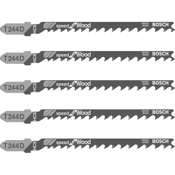 Lame De Scie Sauteuse Pour Le Bois Lame Scie Sauteuse Pour Bois T 244 D Jeu De 5 Lames : Bosch 2608630058 5 Lame De Scie Sauteuse Pour Le Bois Lame Scie Sauteuse Pour Bois T 244 D Jeu De 5 Lames : Bosch 2608630058 – Image 3