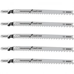 Lame De Scie Sauteuse Pour Le Bois Jeu 5 Lames Scie Sauteuse Bois Métal T 345 XF Bosch 2608634994 12 Lame De Scie Sauteuse Pour Le Bois Jeu 5 Lames Scie Sauteuse Bois Métal T 345 XF Bosch 2608634994 -Outil de coupe Soldes Boutique t345xfx5