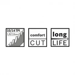 Lame De Scie Sabre Pour Le Métal Lame Scie Sabre Bosch S 922 VF Flexible For Wood And Metal 150x19x0,9mm -Outil de coupe Soldes Boutique vf2